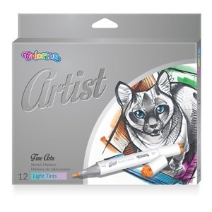 Obostrani pastelni markeri za crtanje Colorino Artist 12 kom