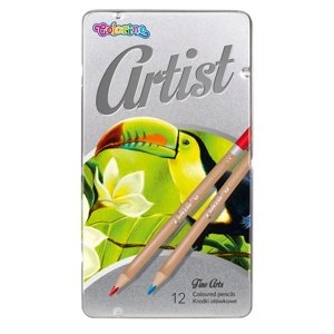 Colorino umjetničke olovke u metalnoj kutiji (12 komada)
