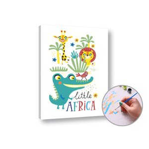 Slikanje po brojevima MALA AFRIKA - male težine | low difficulty