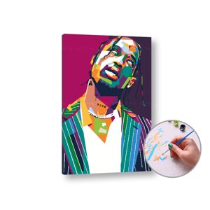 Slikanje po brojevima TRAVIS SCOTT - male težine | low difficulty