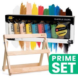 Solo Goya set akrilnih boja - ARTMIE zlatne šibice sa stalkom