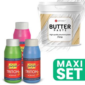ARTMIE maslac 3D pasta i set akrilnih boja TRITON S