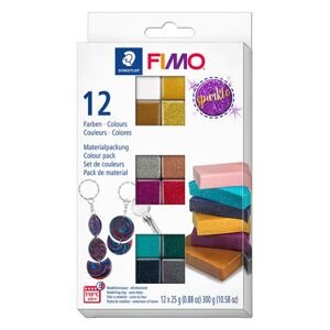 Set polimerske gline s efektom FIMO, svjetlucave boje