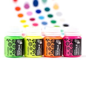 ROSA TALENT fluorescentna akrilna boja za tekstil 20 ml | Various Shades