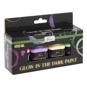 Set akrilnih boja koje svijetle u tami Nassau 4 x 60 ml