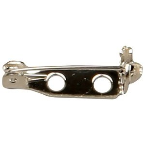 Srebrna metalna kopča za broš - pakiranje od 10 komada | Various Sizes