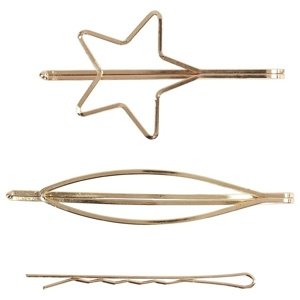 Zlatne kopče za kosu - set od 3 komada