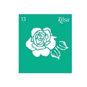 Samoljepljiva šablona Rosa Talent 9 x 10 cm - uzorak br. 13