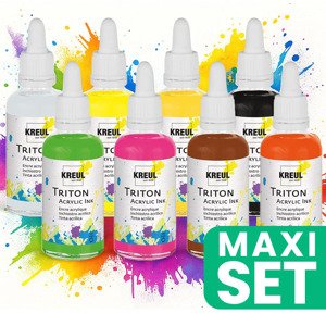 Triton Kreul akrilne tinte, set od 8 komada