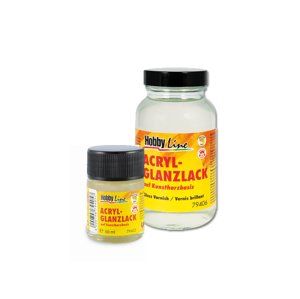 Sjajni akrilni lak 50 / 250 ml na bazi sintetičke smole Hobby art Line | različiti volumeni