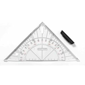 Profesionalno trokutno ravnalo LENIAR 45° / 25 cm