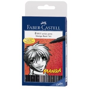 Flomasteri Art Pen PITT Manga set (Faber Castel - Flomasteri)