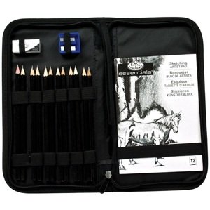Set za crtanje Royal & Langnickel u pernici - 14 dijelni set