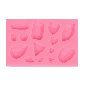 Silikonski kalup - dragulji 9.9x6.3x1.1 cm (silikonski kalup)