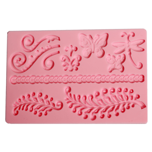 Silikonski kalup - lozice I leptiri 20x12.7x0.7 cm