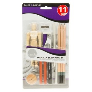 Set za crtanje Daler-Rowney sa modelom - 11 dijelova (set za)