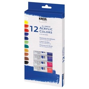 Set akrilnih boja El Greco 12 x 12 ml  (akrilne boje KREUL)