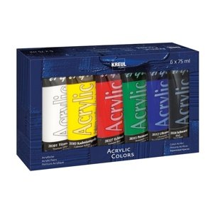 Akrilne boje El Greco - set 6 x 75 ml  (akrilne boje KREUL)