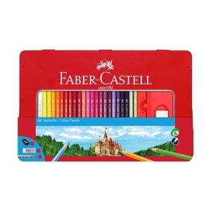 Bojice Faber-Castell set od 48 boja u metalnoj kutiji sa otvorom ()