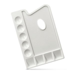 Pravokutna slikarska paleta LENIAR od plastike 23.5 x 16.5 cm ()