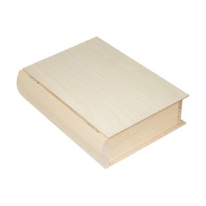 Drvena kutija knjiga 21x27.5x7 cm (drveni poluproizvod za)