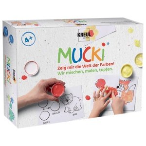 Boje za slikanje prstima MUCKI - Slikamo - miješamo (boje za)