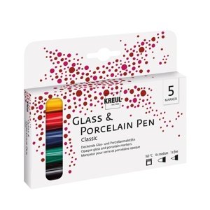 Set flomastera za porculan Hobby Line Brillant - 5 kom