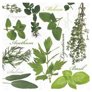Salveta za dekupaž Herbs - 1 kom (Salvete za dekupaž)