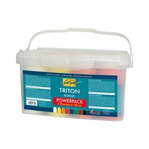 Akrilne boje Kreul Triton Liquid Powerpack / set od 8 x 750 ml ()