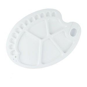 Slikarska paleta ovalna 25 x 35 cm (Plastična slikarska paleta)