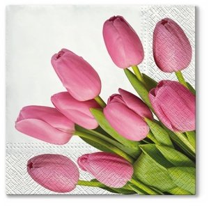 Salvete za dekupaž Lovely Tulips - 1 komad (Salvete za dekupaž)