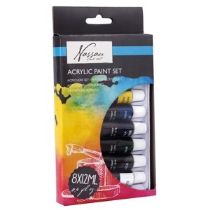 Set akrilnih boja  Nassau Fine Art 8 x 12 ml (akrilne boje)