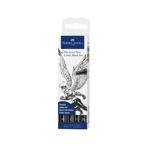 Set umjetničkih olovaka Faber-Castell - Comic black set (set)