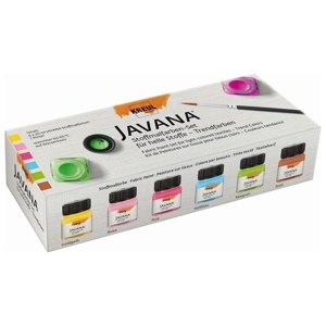 Se boja za svijetli tekstil JAVANA Basic Colors 6x20 ml