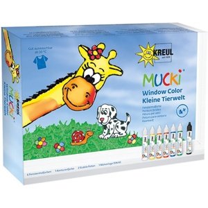 Set boja za staklo MUCKI - Svijet malih životinja (boje za)