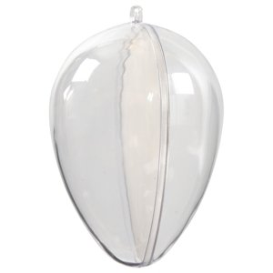 Prozirna akrilna jaja - 5 kom / 9 cm (plastične uskršnje)