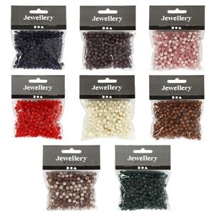 Plastične perle - 40 g | različite boje (dekorativni pribor)