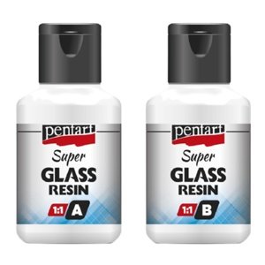 Čista smola Super Glass Pentart 1:1 - 2 x 40 ml