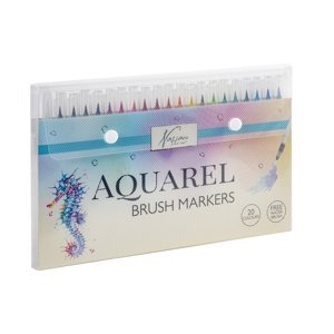 Akvarel flomasteri u paketu - 20 komada i kist (slikanje)