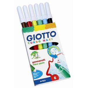 Flomasteri GIOTTO TURBO MAXI / 6 boja (slikarski pribor za)