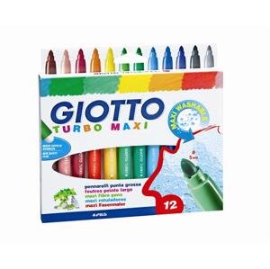 Flomasteri GIOTTO TURBO MAXI / 12 boja (slikarski pribor za)