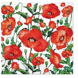 Salvete za DEKUPAŽ Flanders Poppy- 1 kom (salvete za dekupaž)