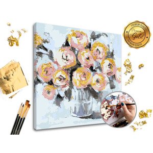 Slikanje po brojevima PREMIUM GOLD - Cvjetno iznenađenje (set)