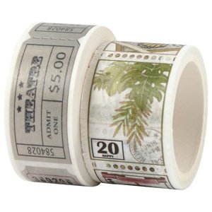 Set washi traka - putne karte i priroda (dekorativne trake)