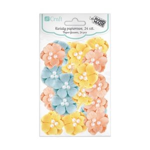 3D papirno pastelno cvijeće - set od 24 komada (Cvijetovi od)
