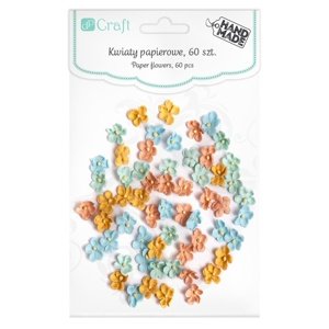 3D papirno pastelno cvijeće - set od 60 komada (Cvjetovi od)