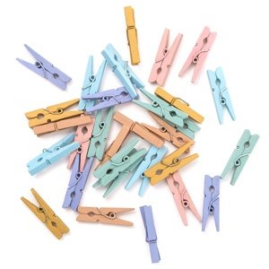 Set mini drvenih štipaljki | izaberi pakiranje (Drvene)