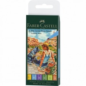 PITT umjetnički flomasteri brush Summer vibes - 6 kom