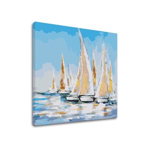 Slikanje brojevima BRODOVI NA MORU - mala težina (ARTMIE set)