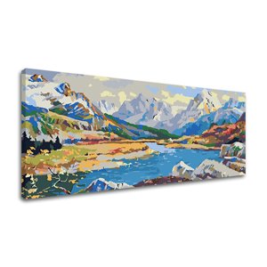 Slikanje brojevima U PLANINAMA - mala težina (ARTMIE set boja)